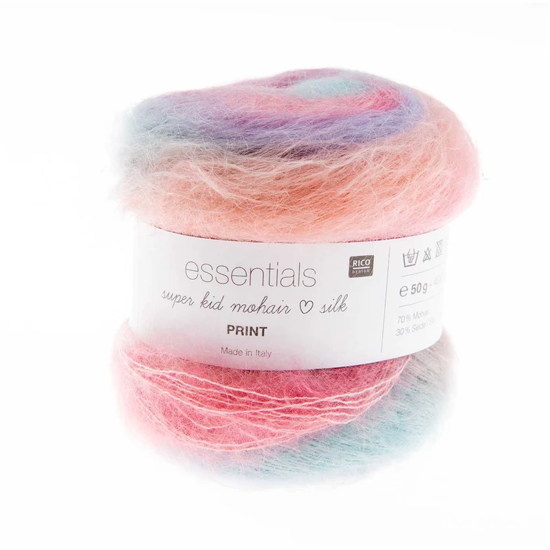 rico super enfant mohair aime l'impression en soie