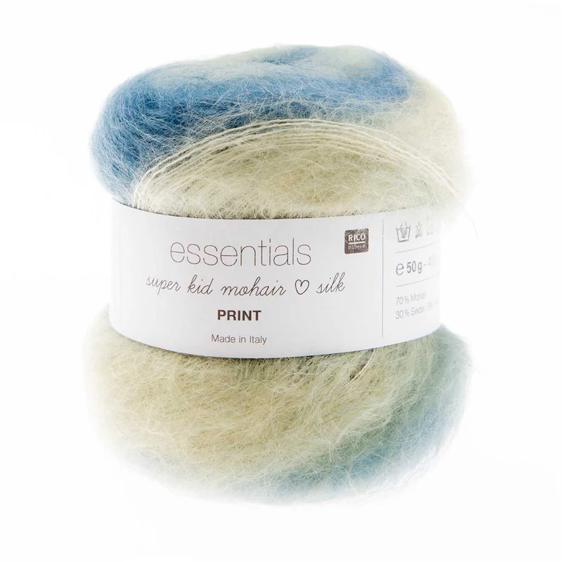 rico super enfant mohair aime l'impression en soie
