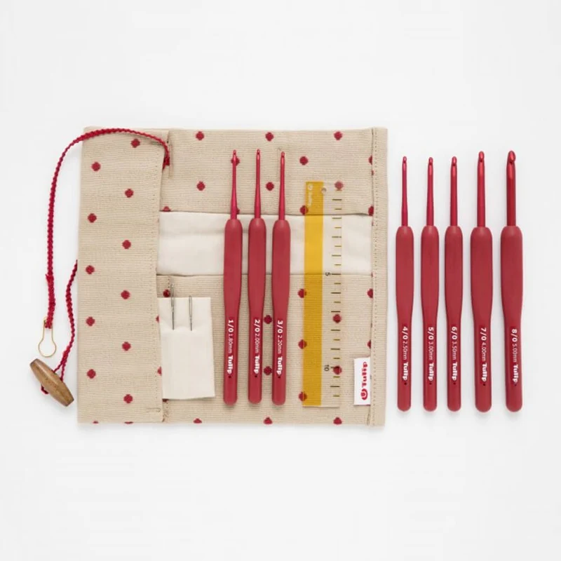 tulip ensemble de crochets etimo rouge
