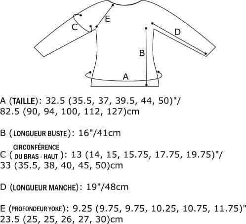 Knitting pattern - Maelstrom round-yoked Pullover