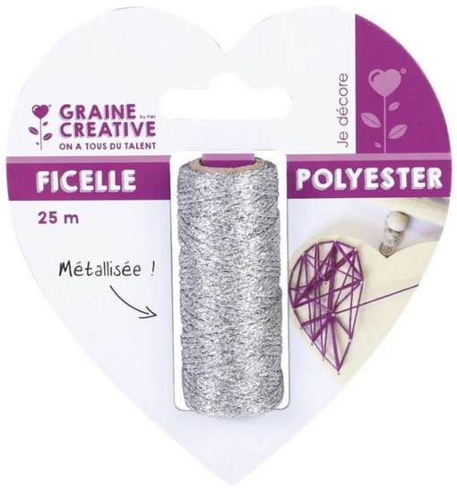 Metallic Yarn Silver - 25m