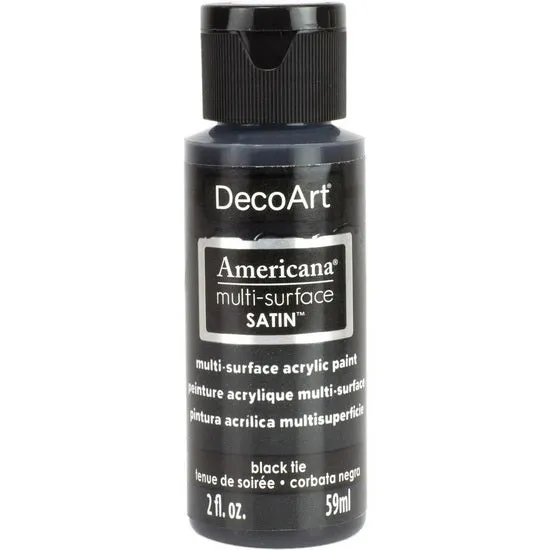 Americana Acrylic Satin Black Tie - 60ml