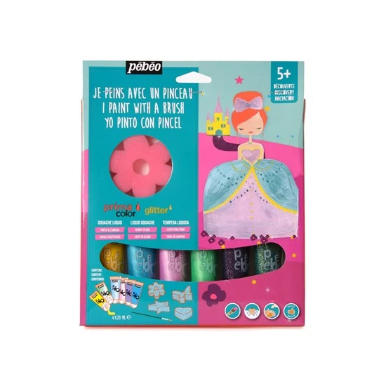 Liquid gouache set - princess - 6x20ml