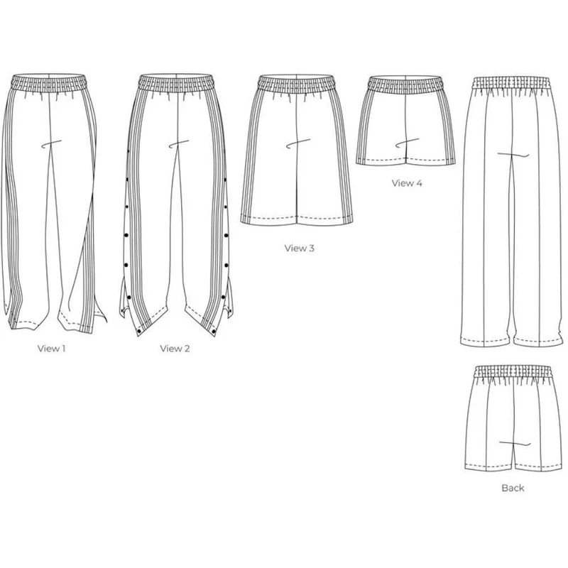 PATRON DE COUTURE PDF | Pantalon de survêtement, bermuda et short Hadid | Ready to Sew | TRILINGUE (FR / EN / ES)