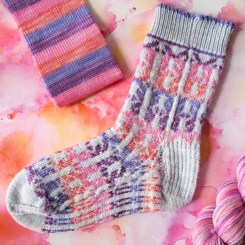 XO Socks | Knitting pattern and Optional kits
