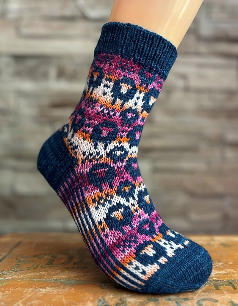 Les Moutons de Biscotte Socks | Knitting Pattern and Optional Kits