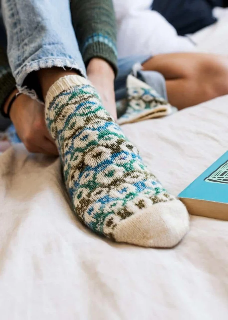 Les Moutons de Biscotte Socks | Knitting Pattern and Optional Kits