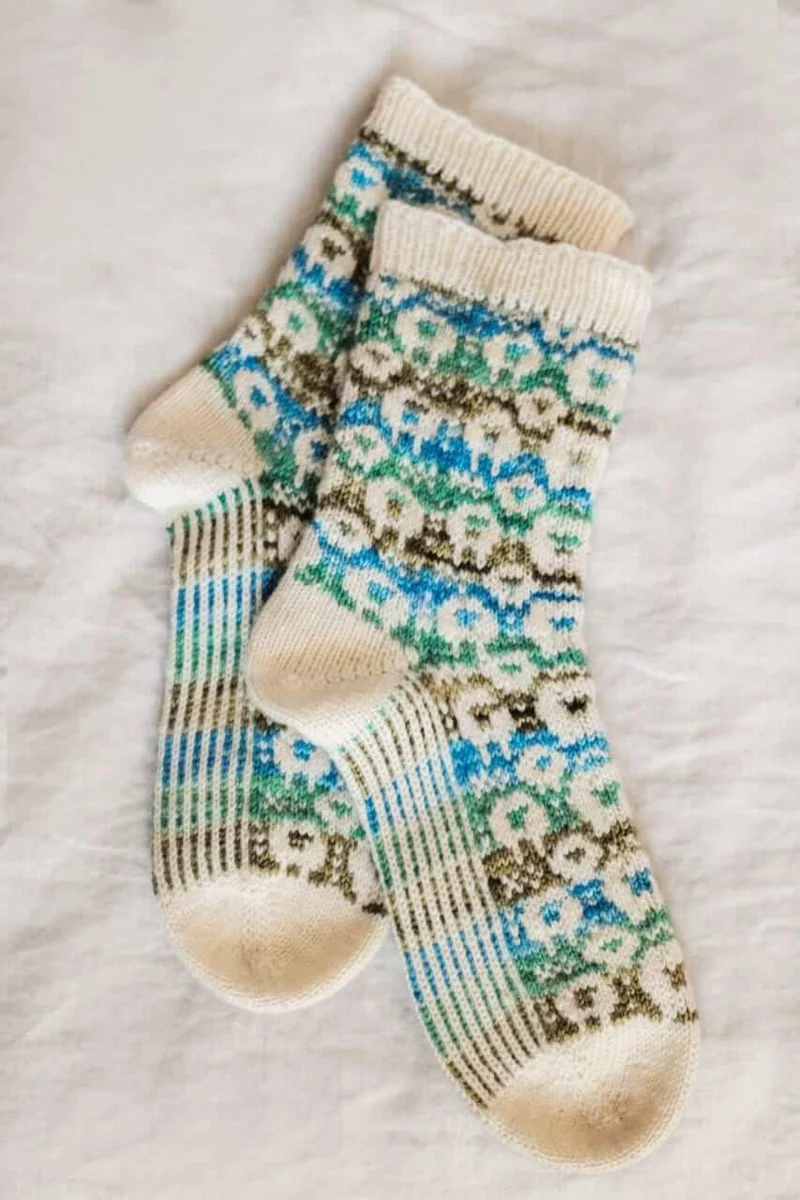 Les Moutons de Biscotte Socks | Knitting Pattern and Optional Kits