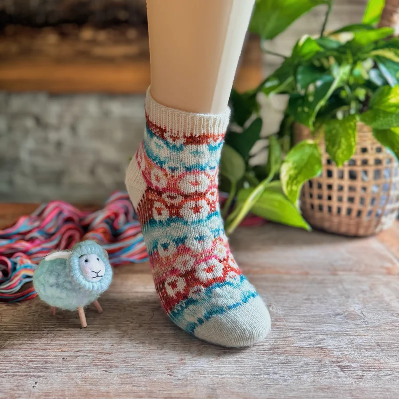 Les Moutons de Biscotte Socks | Knitting Pattern and Optional Kits