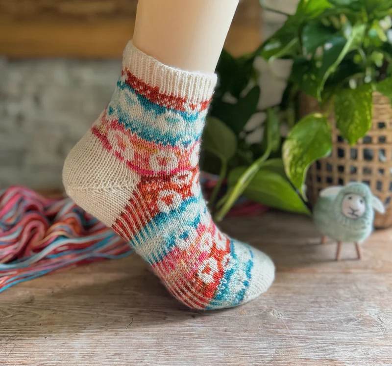Les Moutons de Biscotte Socks | Knitting Pattern and Optional Kits