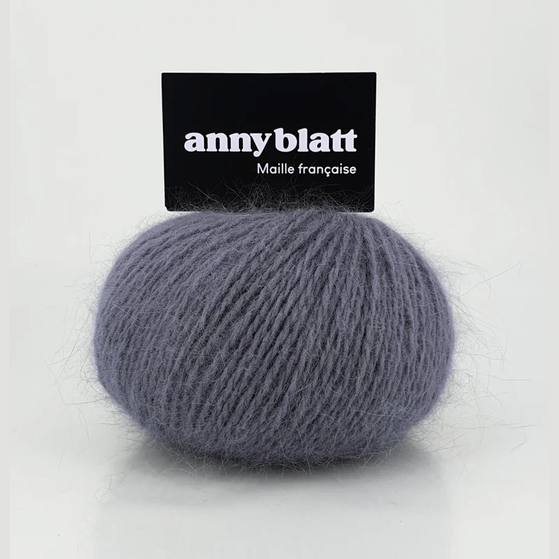 Pull Avy à tricoter en Angora et doré.