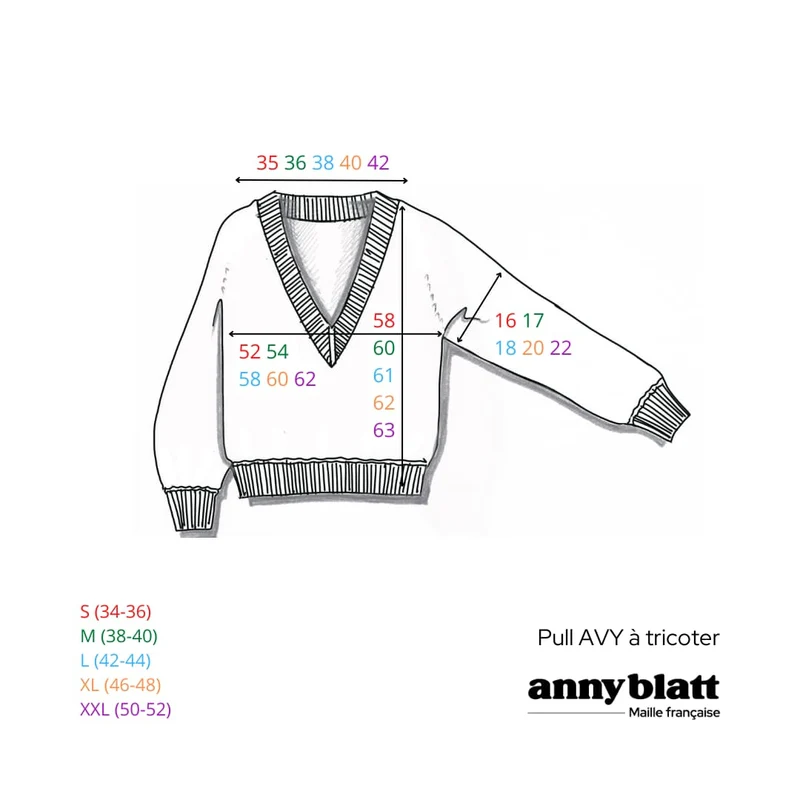 Pull Avy à tricoter en Angora.