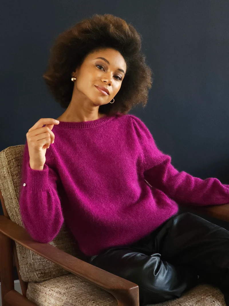 Gilet Anika 2-en-1 mohair - 18 coloris.