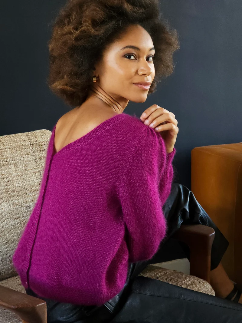 Gilet Anika 2-en-1 mohair - 18 coloris.