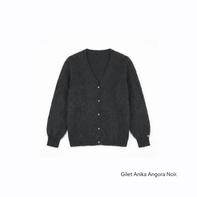 Gilet Anika 2-en-1 en Angora - 14 coloris.