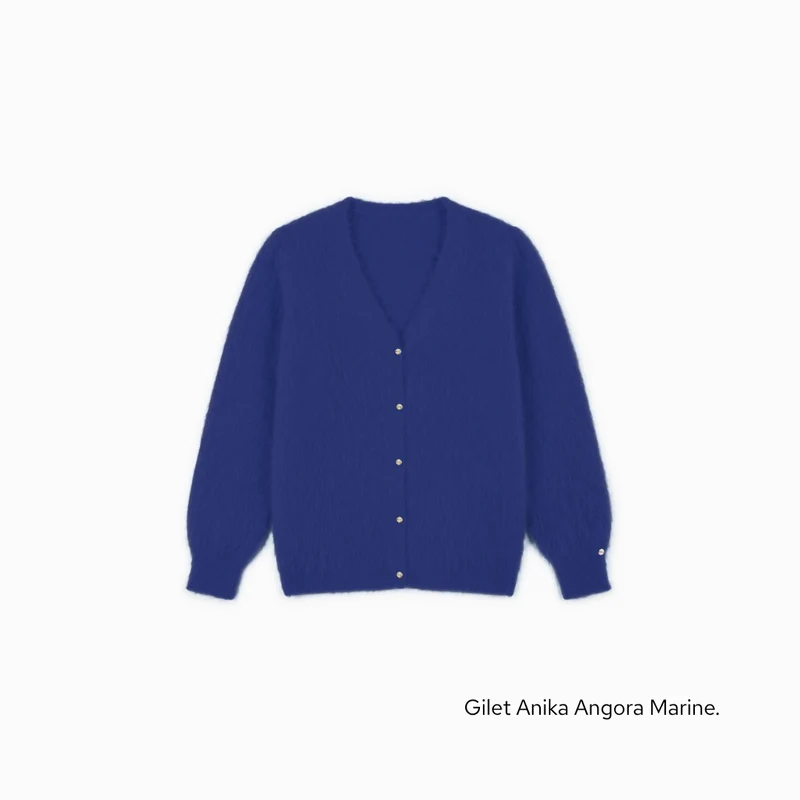 Gilet Anika 2-en-1 en Angora - 14 coloris.