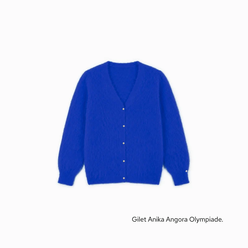 Gilet Anika 2-en-1 en Angora - 14 coloris.