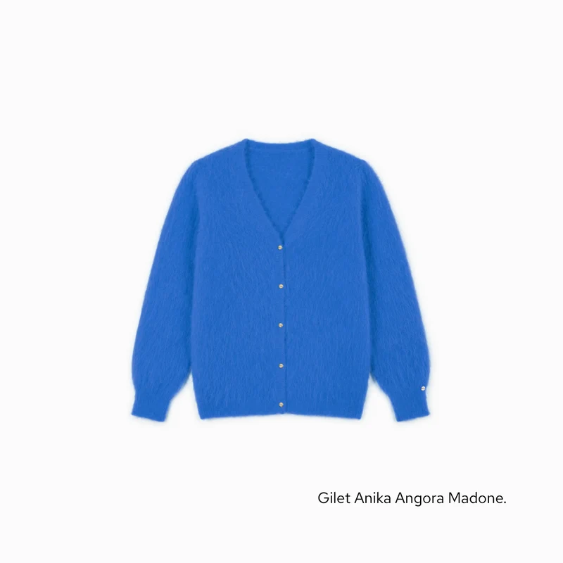 Gilet Anika 2-en-1 en Angora - 14 coloris.
