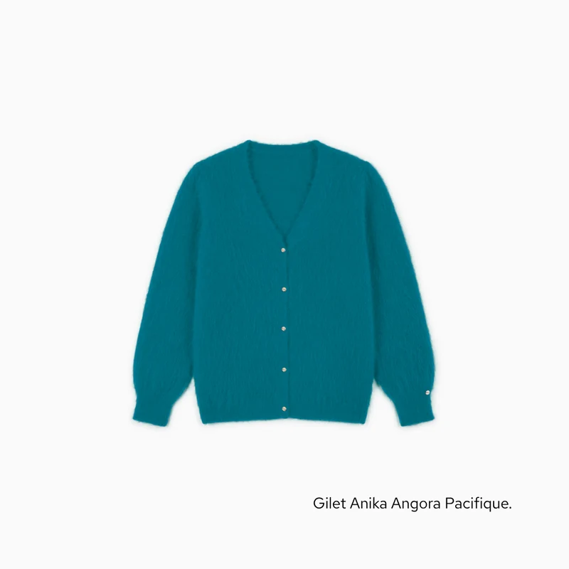 Gilet Anika 2-en-1 en Angora - 14 coloris.