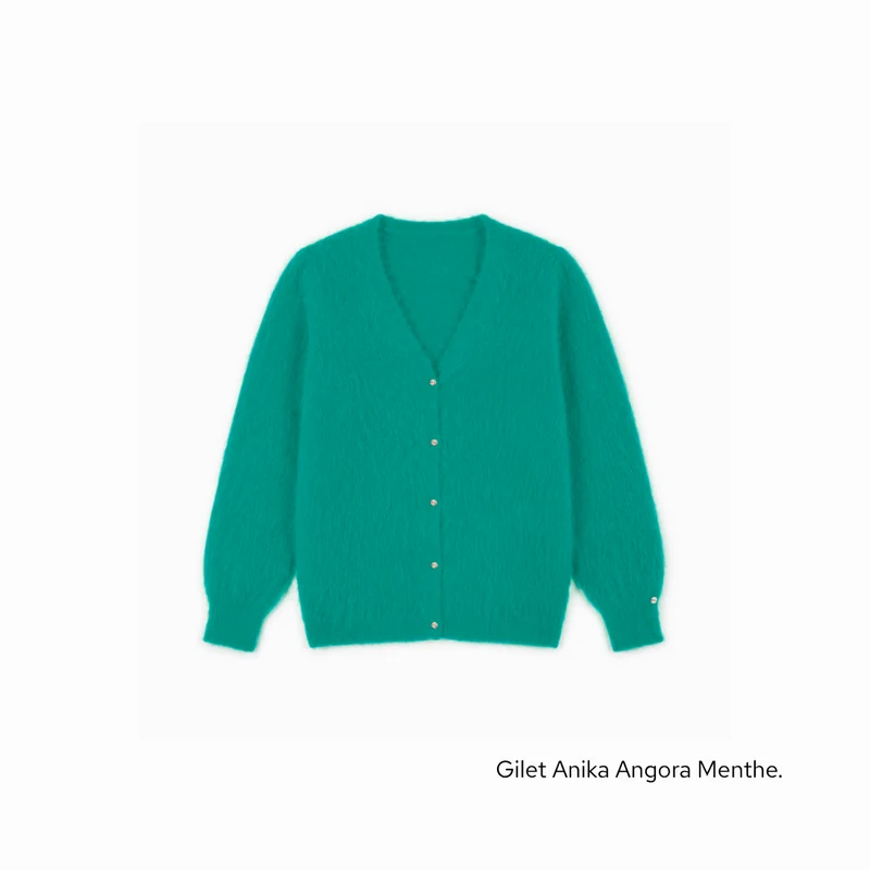 Gilet Anika 2-en-1 en Angora - 14 coloris.