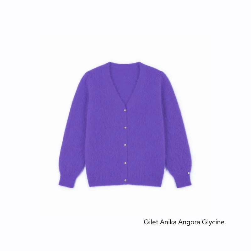 Gilet Anika 2-en-1 en Angora - 14 coloris.