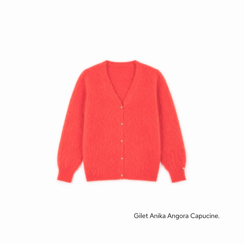 Gilet Anika 2-en-1 en Angora - 14 coloris.