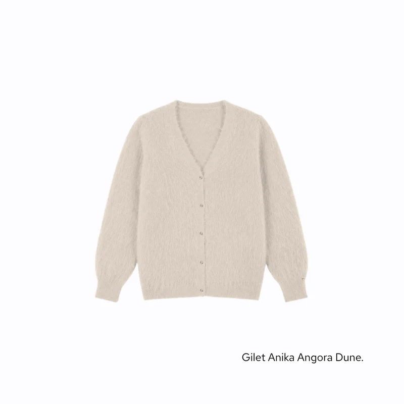 Gilet Anika 2-en-1 en Angora - 14 coloris.