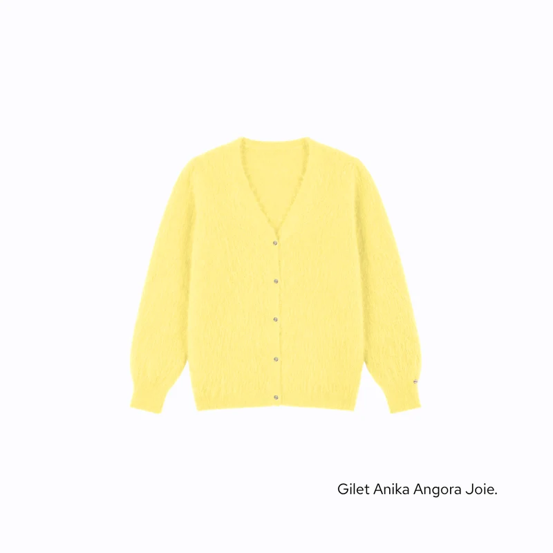 Gilet Anika 2-en-1 en Angora - 14 coloris.