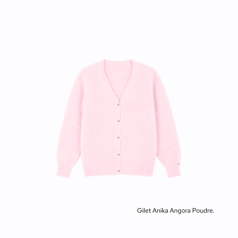 Gilet Anika 2-en-1 en Angora - 14 coloris.