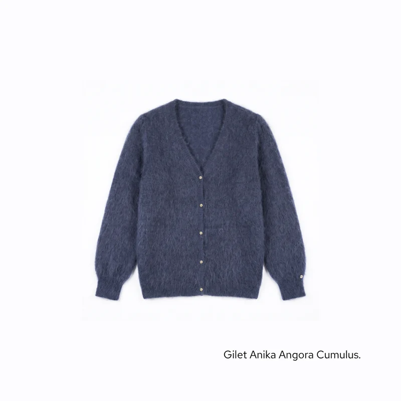 Gilet Anika 2-en-1 en Angora - 14 coloris.