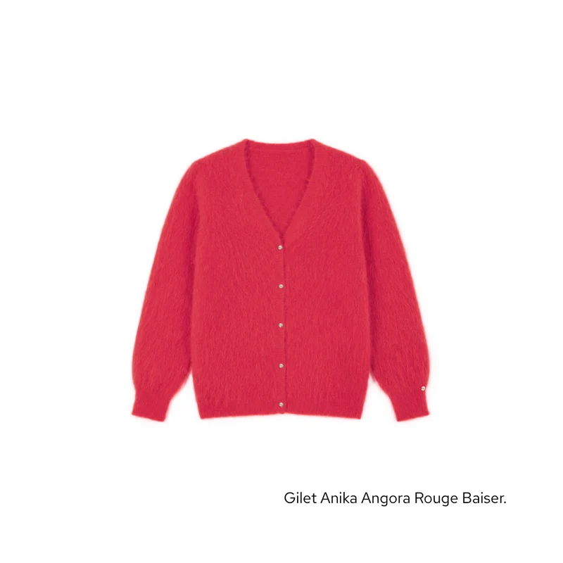 Gilet Anika 2-en-1 en Angora - 14 coloris.