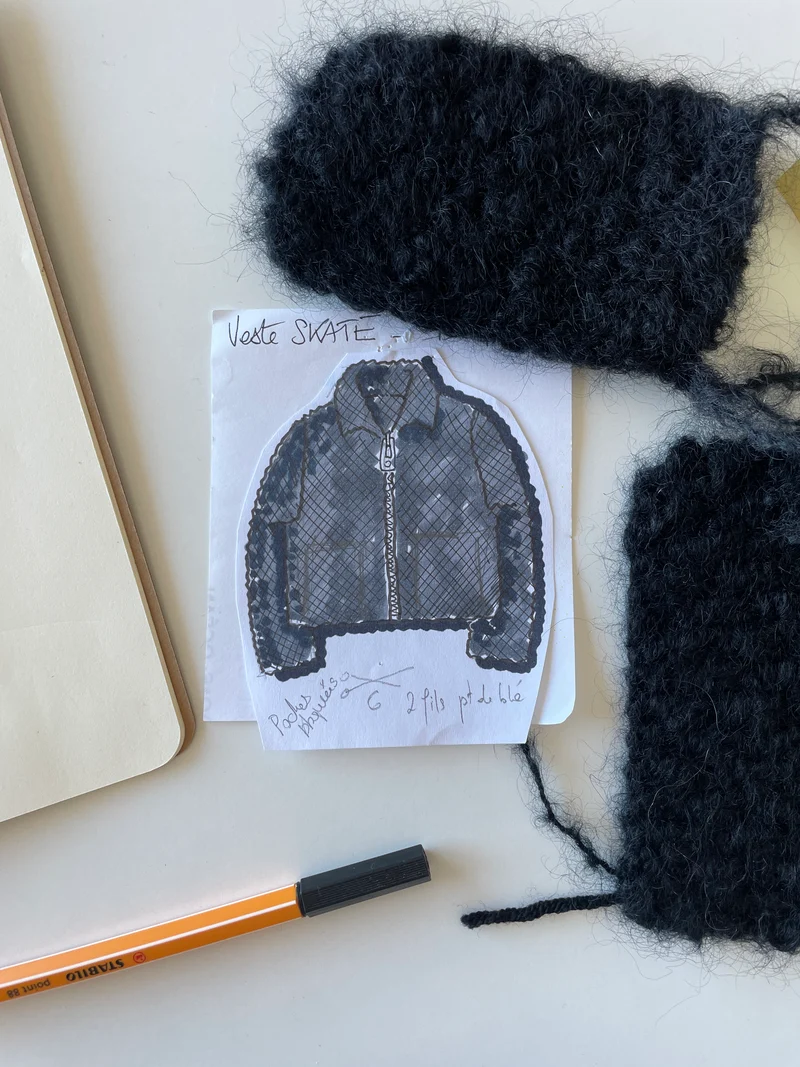 Veste Skate à tricoter.