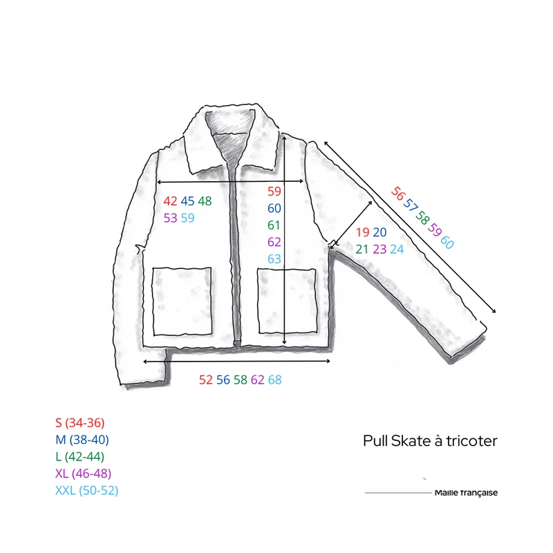 Veste Skate à tricoter.