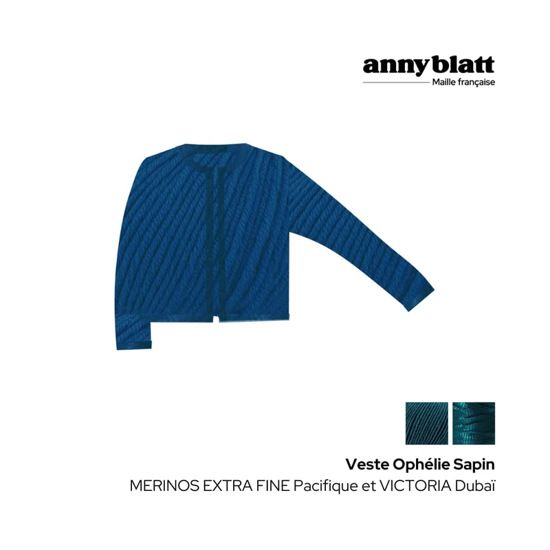Veste Ophelie à tricoter.
