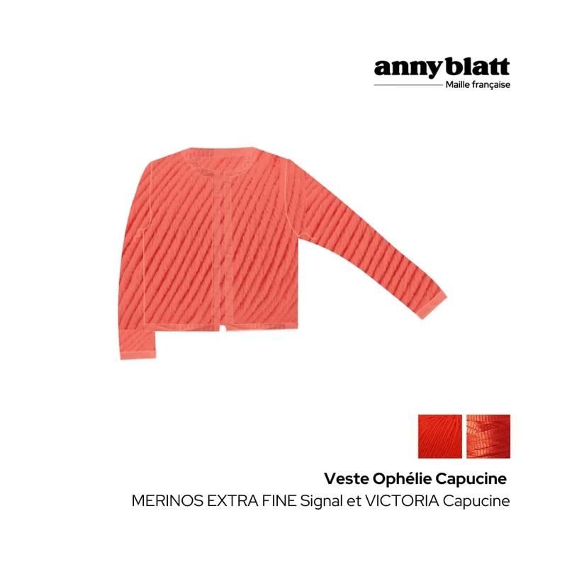 Veste Ophelie à tricoter.