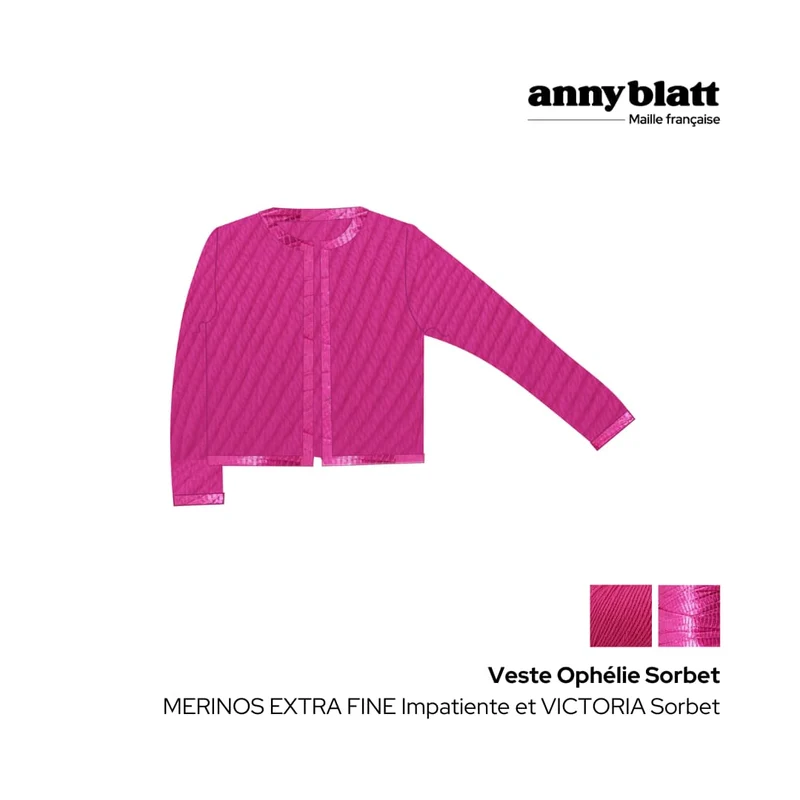 Veste Ophelie à tricoter.