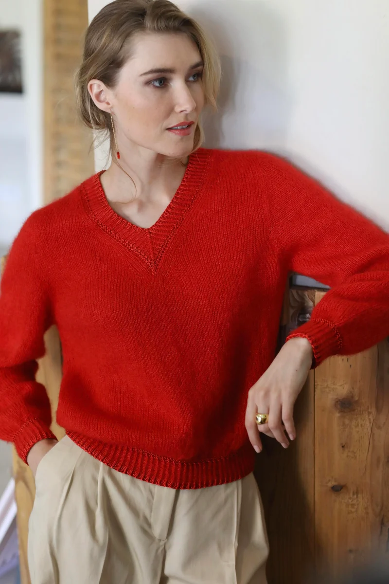 Pull Albane à tricoter.