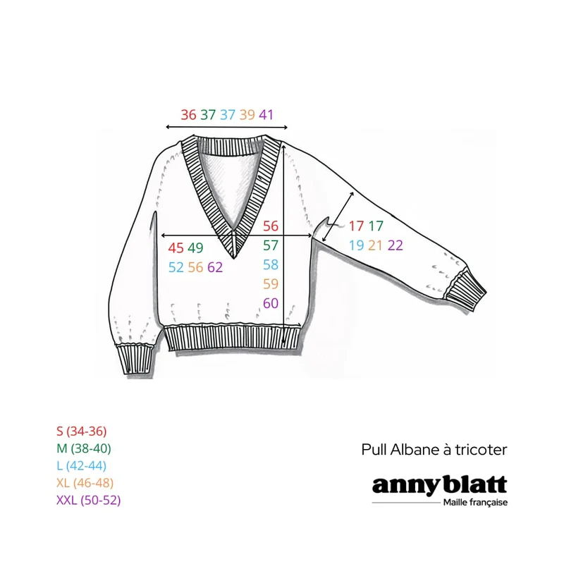 Pull Albane à tricoter.