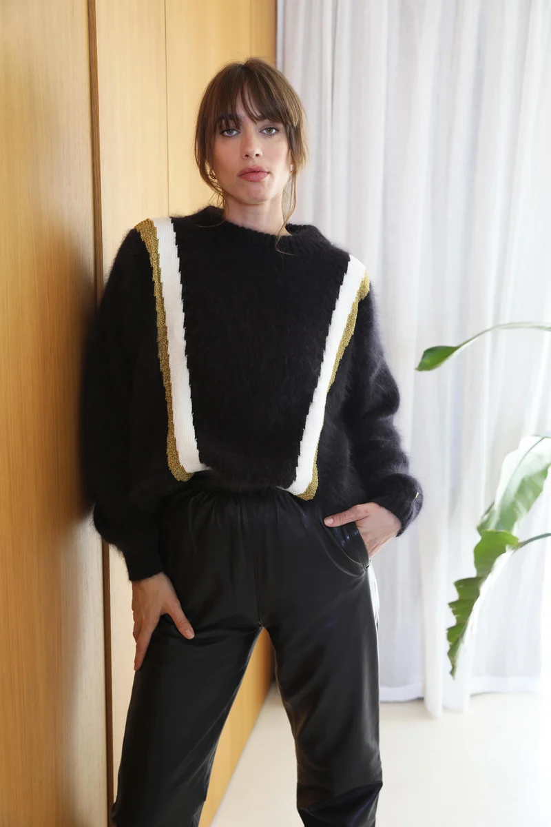 Pull Serena en Angora à tricoter.