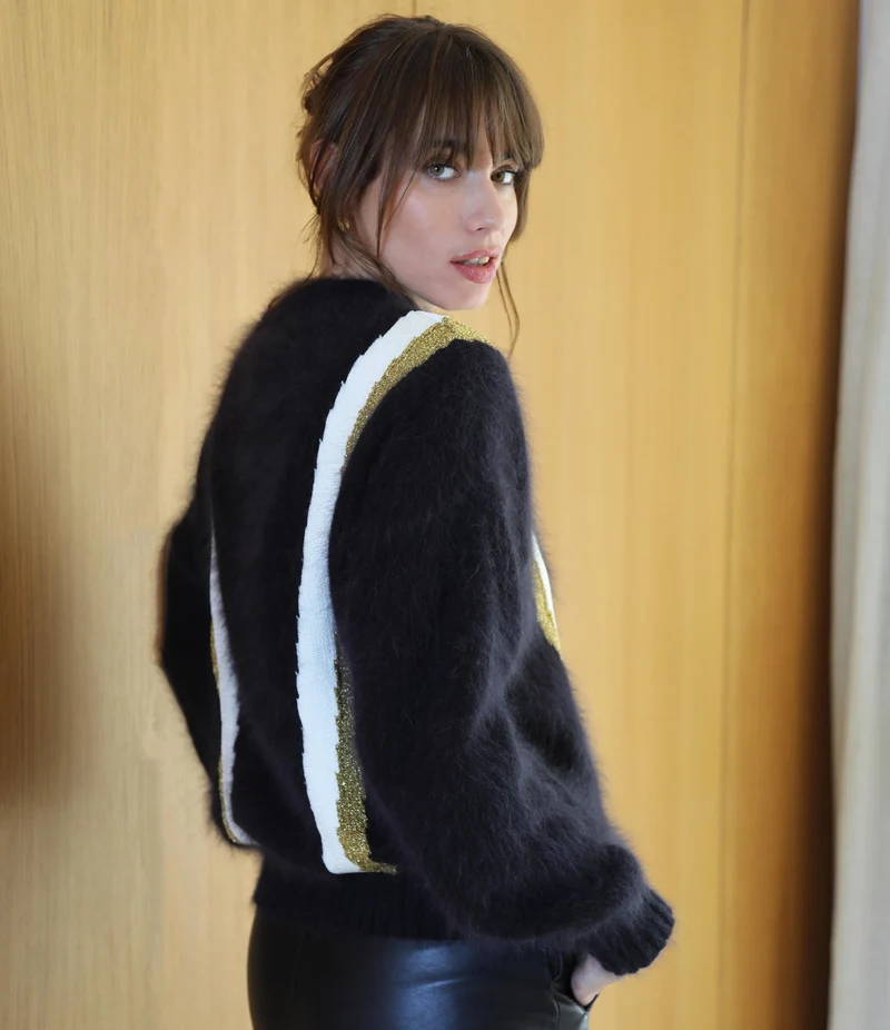 Pull Serena en Angora à tricoter.