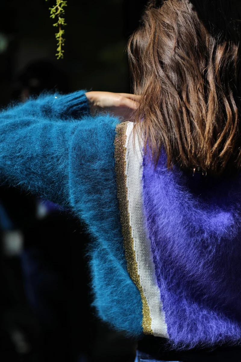 Pull Serena en Angora à tricoter.