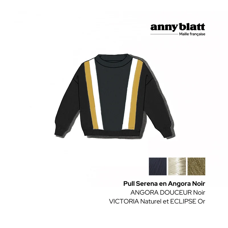 Pull Serena en Angora à tricoter.