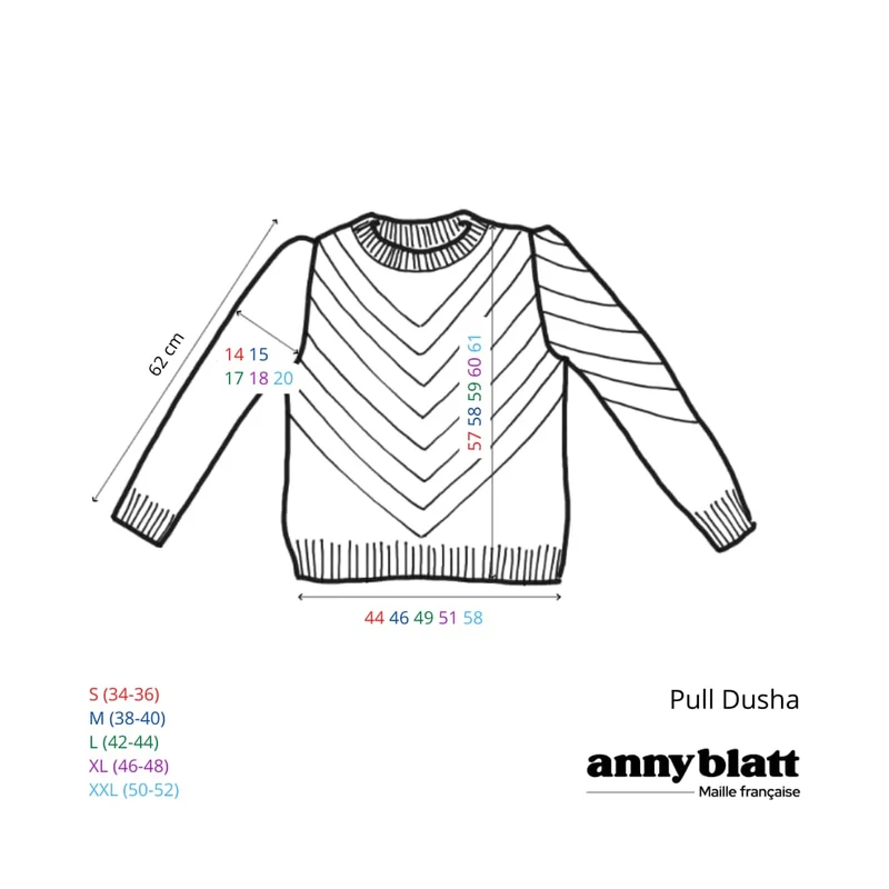 Pull Dusha à tricoter.