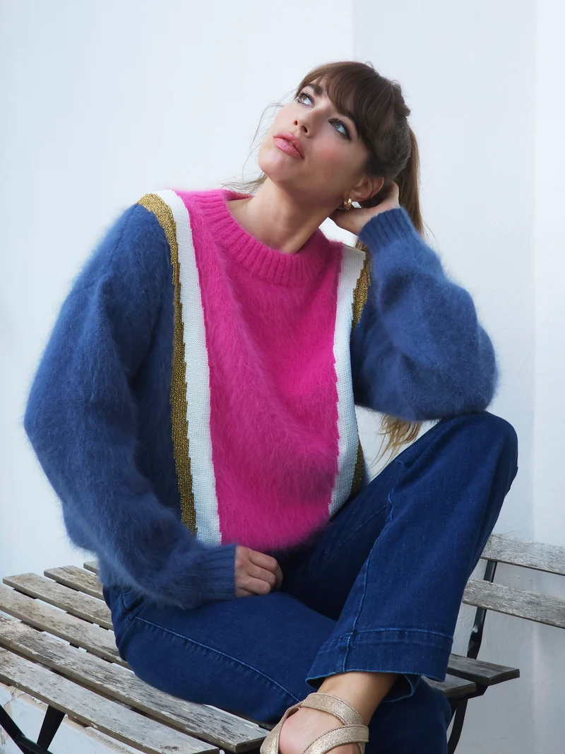 Pull Serena en Angora Sorbet.