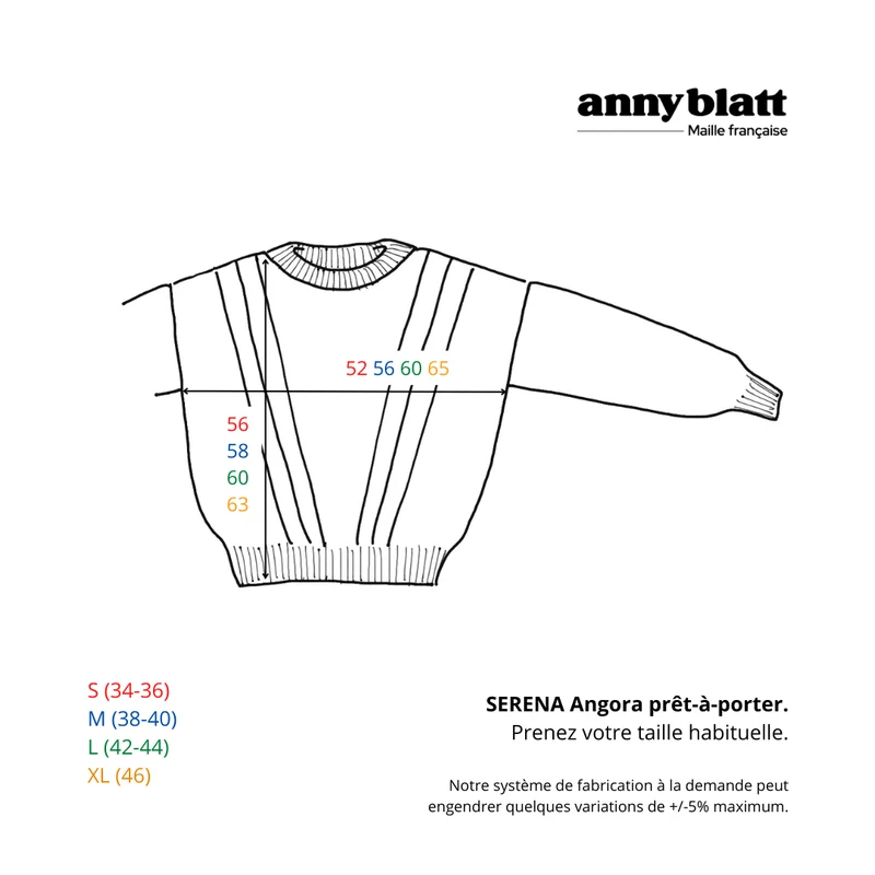 Pull Serena en Angora Sorbet.