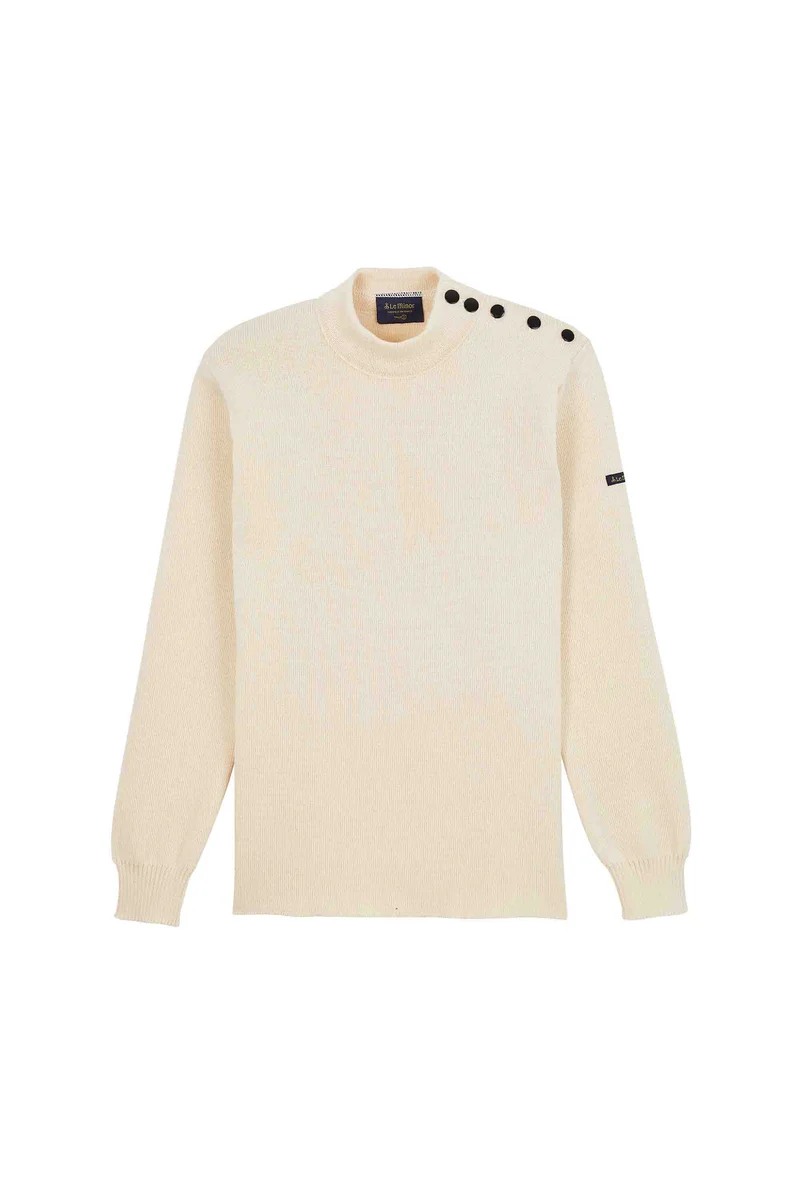 Pull marin écru pour femme
