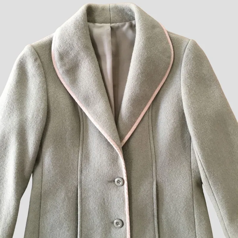 manteau vert olive clair - Seconde main