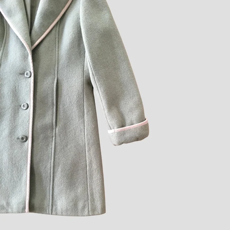 manteau vert olive clair - Seconde main