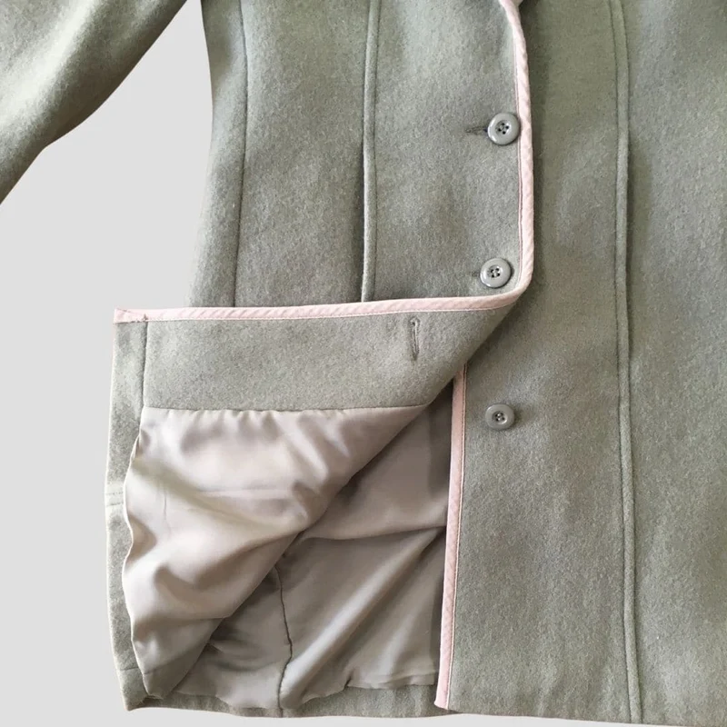 manteau vert olive clair - Seconde main