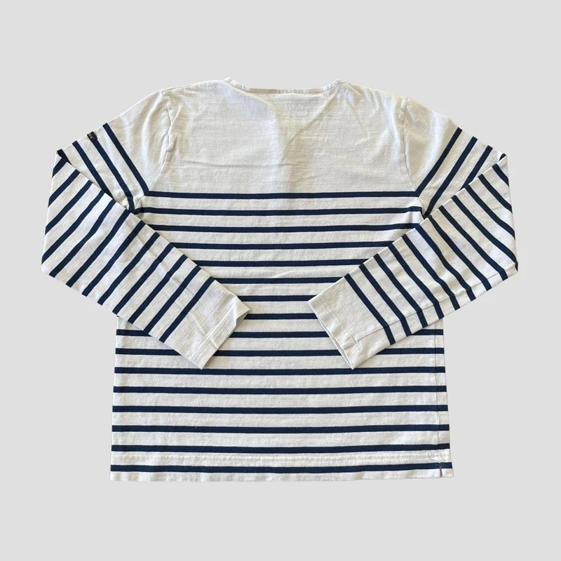 Marinière col boutonné marine homme - Seconde main